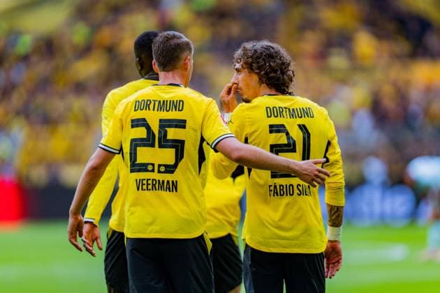 1. Bundesliga, 3. Spieltag, Borussia Dortmund vs. SC Paderborn 07 am 12.09.2026 Joey Veerman Fabio Silva *** Bundesliga 1, Matchday 3, Borussia Dortmund vs. SC Paderborn 07 on September 12, 2026 Joey Veerman Fabio Silva Copyright: xBahhoxKarax