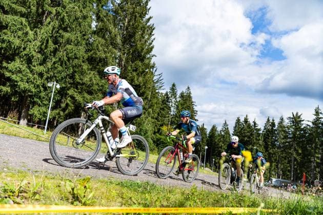 September 12, 2026, GER, Gravel Cycling, Season 26, Men’s and Women’s, Rennsteig Gravel German Gravel League Lars BROEDNER Mobil Krankenkasse Cycling Team, Men’s Overall: 504 registered participants competed in the 52 km, 78 km, 104 km, and 130 km courses. The start and finish were set against the backdrop of the Biathlon Arena on the Rennsteig, 98559 Oberhof, LOTTO Thüringen ARENA on the Rennsteig, Thuringia, Germany