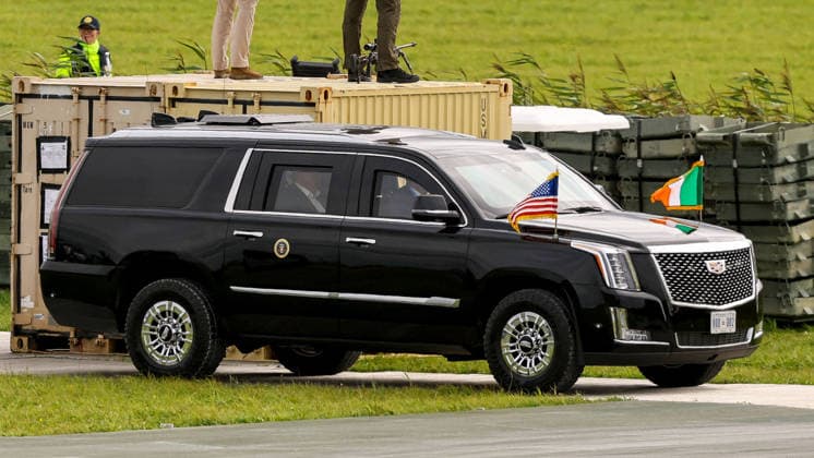 2026 Amgen Irish Open - Third Round, Trump International Golf Links, Doonbeg 12 9 2026 President of the United States of America Donal Trump arrives at Trump International Golf Links Donal Trump arrives at Trump International Golf Links 12 9 2026  Copyright: xx BB3_5105