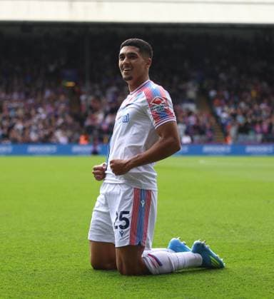 Premier League - Crystal Palace v Ipswich Town LONDON, ENGLAND, SEPTEMBER 12: GOAL 1-0, Anan Khalaili of Crystal Palace goal celebration after scoring a goal to put Crystal Palace 1-0 ahead during The Premier League match between Crystal Palace v Ipswich Town at Selhurst Park Stadium, London, England, on September 12. (Photo by Daniel Weir) London Selhurst Park Stadium England Copyright: xDanielxWeir SportsxPressxPhotox Sportspressphoto_SPR228612