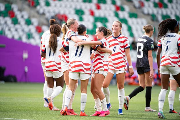 September 12, 2026, Sosnowiec, Silesian Voivodeship, Poland: BUCK ALEX of USA celebrates his goal and the second of his team during the FIFA U20 Womens World Cup Poland 2026 match between New Zealand versus USA at ArcelorMittal Park Soccer 2026: FIFA U20 WomenÃ‚Â S World Cup Poland 2026: New Zealand - USA  - ZUMAs385 20260912_zsp_s385_038 Copyright: xLeopoldxSoglox