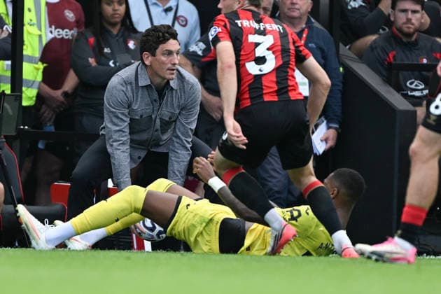 Bournemouth v Brentford Premier League Keith Andrews, Brentford Manager during the Premier League match at the Vitality Stadium, Bournemouth 12 09 2026 UK Newspapers OUT Copyright: xJeremyxLandeyx FIL-23934-0028