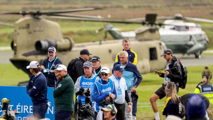 2026 Amgen Irish Open - Third Round, Trump International Golf Links, Doonbeg 12 9 2026 Shane Lowry stands on the third tee box Shane Lowry stands on the third tee box 12 9 2026  Copyright: xx BB2_7590