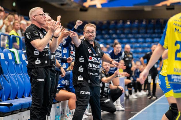 HSG Blomberg Lippe GER vs. Storhamar Handball Elite NOR, Handball, EHF Champions League Women, Group Stage, September 12, 2026, 2026–2027 Season, Lemgo: Steffen Birkner (HSG Blomberg Lippe), coach gesturing; Lemgo Phoenix Contact Arena, Germany