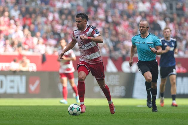 September 12, 2026, GER, Soccer, Men s, 3rd Division, 2026–2027 Season, Fortuna Düsseldorf vs. MSV Duisburg, Yassine Bouchama (F95) in action with the ball, solo play, Düsseldorf Merkur Spiel Arena, North Rhine-Westphalia, Germany Copyright: xAdrianxSchlüterx
