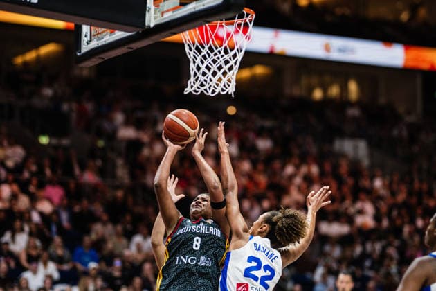 FIBA Women’s Basketball World Cup 2026: France vs. Germany, September 12, 2026; Nyara Sabally (Germany), 8 points; Marieme Badiane (France), 22 points; Basketball; FIBA Women’s Basketball World Cup 2026; Final Phase, Semifinal: France vs. Germany on September 12, 2026, at the Uber Arena, Berlin Copyright: xBEAUTIFULxSPORTS Tonhäuserx