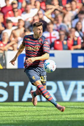GenoaÕs Stephan El Shaarawy in action during the Serie A soccer match between Genoa and Frosinone at the Luigi Ferraris Stadium in Genoa, Italy - Saturday, September 12, 2026. - Soccer .  Copyright: xTanoxPecoraro LaPressex