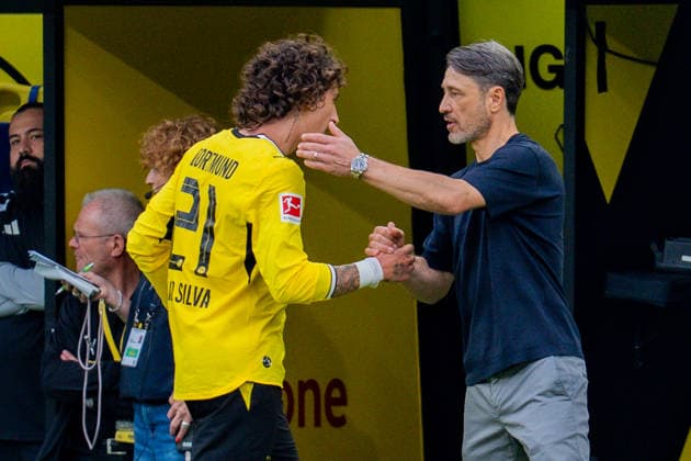 1. Bundesliga, 3. Spieltag, Borussia Dortmund vs. SC Paderborn 07 am 12.09.2026 Dreifach Auswechselung Ethan Nwaneri Fabio Silva Joey Veerman gegen Felix Nmecha Marcel Sabitzer Carney Chukwuemeka mit Niko Kovac *** Bundesliga 1, Matchday 3, Borussia Dortmund vs. SC Paderborn 07 on September 12, 2026: Triple substitution—Ethan Nwaneri, Fabio Silva, and Joey Veerman for Felix Nmecha, Marcel Sabitzer, and Carney Chukwuemeka—under Niko Kovac Copyright: xBahhoxKarax