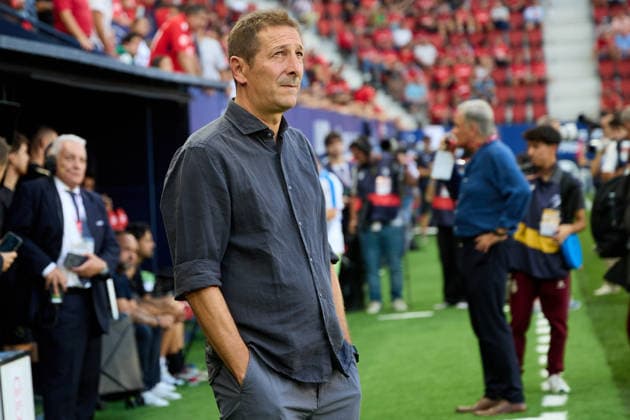 LaLiga EA Sports 2026–27 CA Osasuna vs. RCD Espanyol Luis Miguel Ramis, CA Osasuna coach, during the LaLiga EA Sports match between CA Osasuna and RCD Espanyol played at El Sadar in Pamplona. Credit: Inigo Alzugaray, Agencia LOF, Pamplona. LaLiga EA Sports 2026 27 CA Osasuna vs. RCD Espanyol Copyright: xCredit:xInigoxAlzugarayx xAgencix