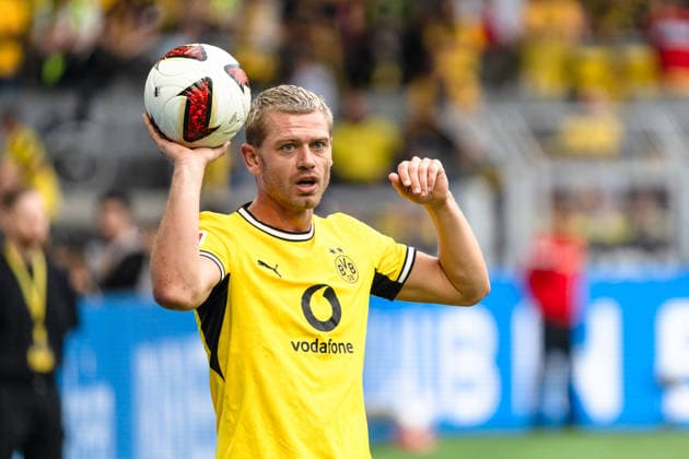 Deutschland: Bundesliga 2026 2027 3. Spieltag, Borussia Dortmund vs. SC Paderborn 07 , Samstag, 12.09.2026 Signal Iduna Park, Nordrhein-Westfalen Julian Ryerson (Borussia Dortmund, 26) Einwurf *** Germany Bundesliga 2026–2027, Matchday 3: Borussia Dortmund vs. SC Paderborn 07, Saturday, September 12, 2026, Signal Iduna Park, North Rhine-Westphalia. Julian Ryerson, Borussia Dortmund, 26, throw-in Copyright: xCelinaxLeiersx