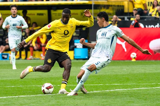 Deutschland: Bundesliga 2026 2027 3. Spieltag, Borussia Dortmund vs. SC Paderborn 07 , Samstag, 12.09.2026 Signal Iduna Park, Nordrhein-Westfalen Serhou Guirassy (Borussia Dortmund, 9) Tom Baack *** Germany Bundesliga 2026–2027, Matchday 3: Borussia Dortmund vs. SC Paderborn 07, Saturday, September 12, 2026, Signal Iduna Park, North Rhine-Westphalia. Serhou Guirassy (Borussia Dortmund), 9 Tom Baack Copyright: xCelinaxLeiersx