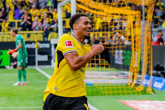 1. Bundesliga, 3. Spieltag, Borussia Dortmund vs. SC Paderborn 07 am 12.09.2026 Tor zum 3:0 durch Felix Nmecha *** Bundesliga 1, Matchday 3, Borussia Dortmund vs. SC Paderborn 07 on September 12, 2026. Goal to make it 3–0 by Felix Nmecha Copyright: xBahhoxKarax
