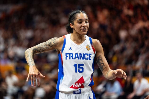 Gabby Williams, France, 15, disappointed; Disappointment, GER, France vs. Germany, Basketball, 2026 FIBA Women s World Cup, Semifinal, September 12, 2026, GER, France vs. Germany, Basketball, 2026 FIBA Women s World Cup, Semifinal, September 12, 2026, Berlin Copyright: xEibner-Pressefoto MaxxVincenx EP_MVN