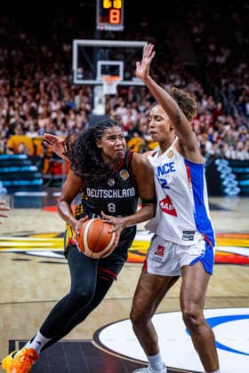 Basketball Berlin, September 12, 2026 FIBA Women’s Basketball World Cup Germany 2026 Semifinal France (FRA) vs. Germany (GER) Nyara Sabally, Germany, No. 08