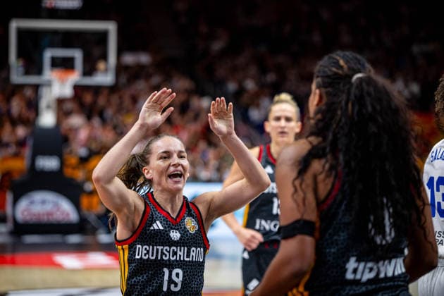 Basketball Berlin, September 12, 2026 FIBA Women s Basketball World Cup Germany 2026 Semifinal France (FRA) vs. Germany (GER) Britta Daub, Germany, No. 19