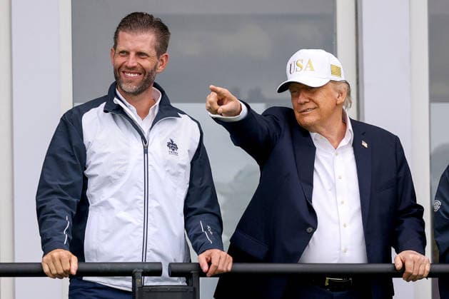 Golf, Amgen Irish Open, Donald Trump on the 18th green