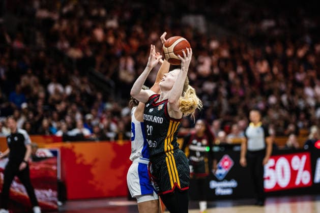 FIBA Women’s Basketball World Cup 2026: France vs. Germany, September 12, 2026; Frieda Bühner (Germany), 20 Basketball, FIBA Women’s Basketball World Cup 2026, Final Round, Semifinal: France vs. Germany on September 12, 2026, at the Uber Arena, Berlin Copyright: xBEAUTIFULxSPORTS Tonhäuserx