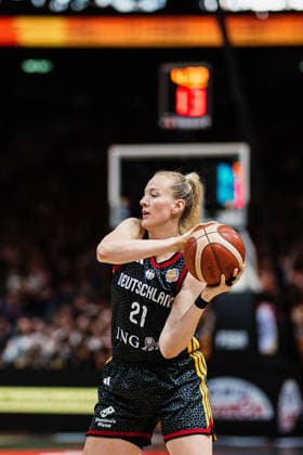 FIBA Women’s Basketball World Cup 2026: France vs. Germany, September 12, 2026; Marie Gülich (Germany), 21; Basketball; FIBA Women’s Basketball World Cup 2026; Final Phase, Semifinal: France vs. Germany on September 12, 2026, at the Uber Arena, Berlin Copyright: xBEAUTIFULxSPORTS Tonhäuserx