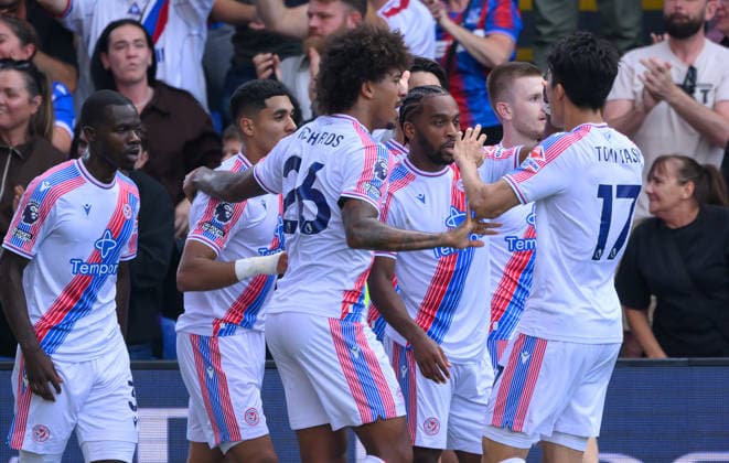 Crystal Palace v Ipswich Town Premier League Jörgen Strand Larsen of Crystal Palace celebrates scoring his first goal and the team™s second against Ipswich Town during the Premier League match at Selhurst Park, London 12 09 2026 UK Newspapers OUT Copyright: xGraemexWilcocksonx FIL-23935-0079