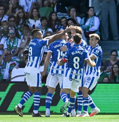 ESP LaLiga EA Sports: Racing Santander vs. Deportivo Alavés. Ville Koski of Alavés scores a goal and celebrates during the LaLiga EA Sports match between Racing Santander and Deportivo Alavés, played at Campos de Sport de El Sardinero Stadium in Cantabria on September 12, 2026, in Spain. Spanish Soccer Copyright: xAgenciaxLOFx