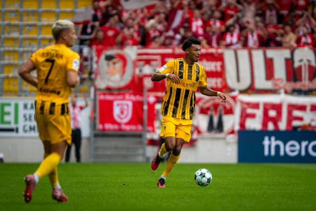 Joel da Silva Kiala Alemannia Aachen, 37 TSV Alemannia Aachen vs. SSV Jahn Regensburg, Soccer, 3rd Division, Matchday 5, 2026–2027 Season, September 12, 2026 DFB regulations prohibit any use of photographs as image sequences and or quasi-video TSV Alemannia Aachen vs. SSV Jahn Regensburg, soccer, 3rd Division, Matchday 5, 2026–2027 Season, September 12, 2026, Aachen Copyright: xEibner-Pressefoto J.xDerondeaux EP_JDU