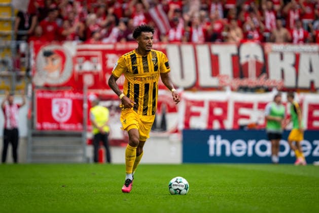 Joel da Silva Kiala Alemannia Aachen, 37 TSV Alemannia Aachen vs. SSV Jahn Regensburg, Soccer, 3rd Division, Matchday 5, 2026–2027 Season, September 12, 2026 DFB regulations prohibit any use of photographs as image sequences and or quasi-video TSV Alemannia Aachen vs. SSV Jahn Regensburg, soccer, 3rd Division, Matchday 5, 2026–2027 Season, September 12, 2026, Aachen Copyright: xEibner-Pressefoto J.xDerondeaux EP_JDU