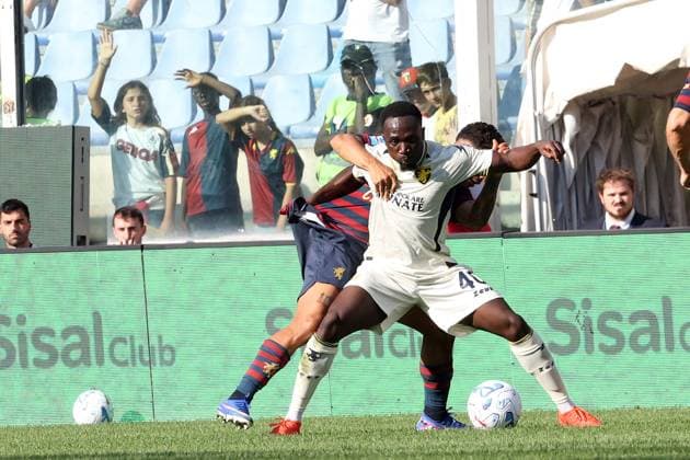 Foto IPP ACGE Genova 12 09 2026 Campionato Serie A 2026-2027 Genoa-Frosinone nella foto: Seydou Fini Italy Photo Press World Copyright Genova italy Italia ITALY  Copyright: xR4924_italyphotopressx