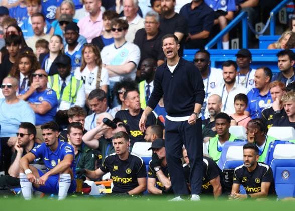 Xabi Alonso manager of Chelsea reacts Chelsea v Hull City, Premier League, Football, Football, Stamford Bridge, London, UK - 12 Sep 2026London Stamford Bridge United Kingdom EDITORIAL USE ONLY No use with unauthorised audio, video, data, fixture lists, club league logos or live services. Online in-match use limited to 120 images, no video emulation. No use in betting, games or single club league player publications.  Copyright: xMichaelxZemanek Shutterstockx 17144546bi