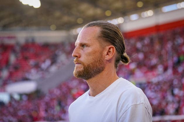 Deutschland: Fussball Bundesliga 2026 - 2027, 3. Spieltag - SC Freiburg vs Borussia Mönchengladbach - Europa-Park-Stadion (Freiburg): Eugen Polanski (Borussia Monchengladbach) Mimik, Gesichtsausdruck, Emotion *** German Soccer Bundesliga 2026–2027, Matchday 3: SC Freiburg vs. Borussia Mönchengladbach at Europa-Park Stadium in Freiburg; Eugen Polanski (Borussia Mönchengladbach): facial expressions, emotions Copyright: xJOERANxSTEINSIEKx