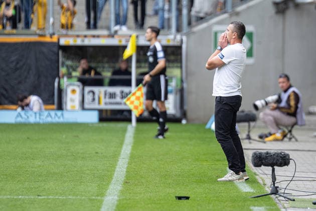 Third Division, Alemannia Aachen vs. SSV Jahn Regensburg, September 12, 2026, Mersad Selimbegovic Alemannia Aachen Coach Is Not Satisfied DFL REGULATIONS PROHIBIT ANY USE OF PHOTOGRAPHS AS IMAGE SEQUENCES AND OR QUASI-VIDEO Third Division, Alemannia Aachen vs. SSV Jahn Regensburg, September 12, 2026, Tivoli, Aachen Copyright: xBEAUTIFULxSPORTS Derixx