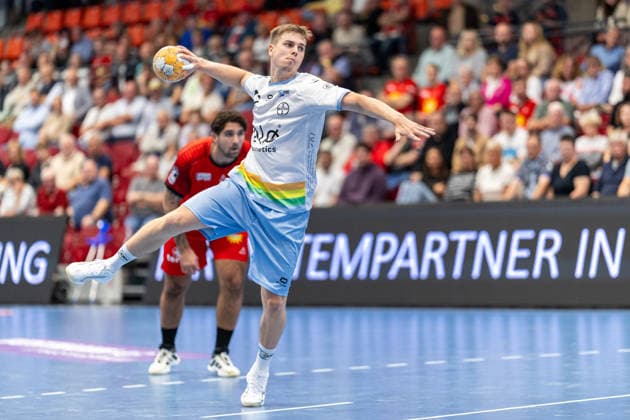 Felix Boeckenholt, TSV Bayer Dormagen, 17th in penalty throws (7-meter throws), Germany; TuS N Luebbecke vs. TSV Bayer Dormagen, Handball, 2nd Bundesliga, Matchday 3, 2026–2027 season, September 12, 2026 (GER), TuS N Luebbecke vs. TSV Bayer Dormagen, Handball, 2nd Bundesliga, Matchday 3, 2026–2027 season, September 12, 2026, Luebbecke Copyright: xEibner-Pressefoto JanxRollingerx EP_JSK