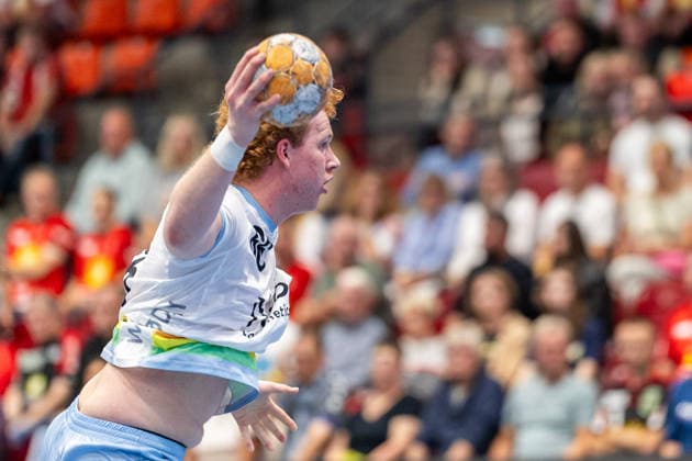 Julius Hein, TSV Bayer Dormagen, 66 goal throws (GER), TuS N Luebbecke vs. TSV Bayer Dormagen, Handball, 2nd Bundesliga, Matchday 3, 2026–2027 season, September 12, 2026, Germany, TuS N Luebbecke vs. TSV Bayer Dormagen, Handball, 2nd Bundesliga, Matchday 3, 2026–2027 season, September 12, 2026, Luebbecke Copyright: xEibner-Pressefoto JanxRollingerx EP_JSK