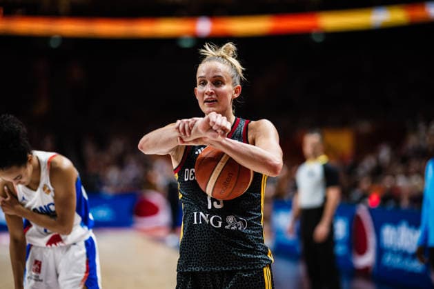 FIBA Women’s Basketball World Cup 2026: France vs. Germany, September 12, 2026; Leonie Fiebich (Germany), 13; Basketball; FIBA Women’s Basketball World Cup 2026; Final Phase, Semifinal: France vs. Germany on September 12, 2026, at the Uber Arena, Berlin Copyright: xBEAUTIFULxSPORTS Tonhäuserx