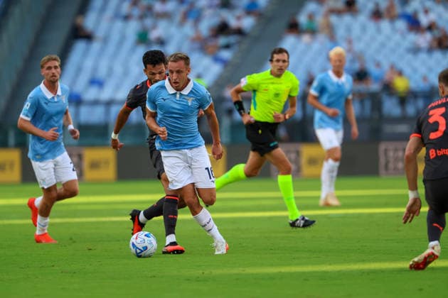 Serie A football match 2026 27 season: Lazio vs. Milan Davide Frattesi of SS Lazio During the football match on September 12, 2026 part of the 2026 27 Italian Serie A season played at the Stadio Olimpico in Rome between SS Lazio and FC Milan. Roma stadio Olimpico Lazio ITALIA Copyright: xFABIOxSASSOxFabioxSassox Lazio Milan2026_09_12Fabio Sasso6535