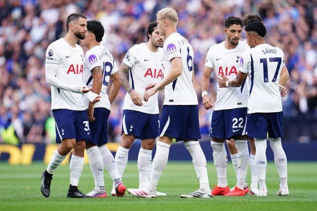 Premier League: Tottenham Hotspur v Everton Tottenham players ahead of kick off during the Premier League match Tottenham Hotspur vs Everton at Tottenham Hotspur Stadium, London, United Kingdom on 12 September 2026 (Photo by Harvey Murphy News Images) Copyright: xHarveyxMurphy NewsxImagesx
