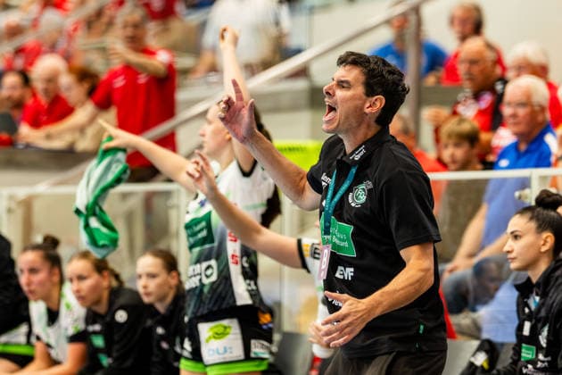 September 12, 2026, GER, Handball, Women, 2026–2027 Season, Alsco 1st Division, Matchday 3, Thüringer HC vs. Frisch Auf Göppingen, Nico Kiener, Frisch Auf Göppingen, 99947 Bad Langensalza, Salza, Halle, Mehrz Sports Hall, Thuringia, Germany