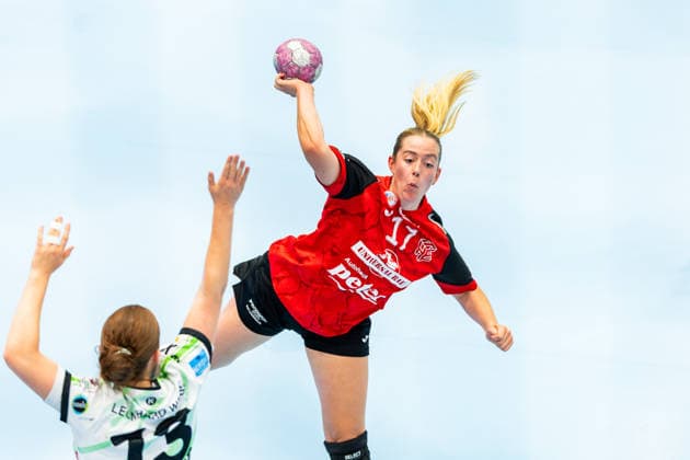 September 12, 2026, GER, Handball, Women, 2026–2027 Season, Alsco 1st Division, Matchday 3, Thüringer HC vs. Frisch Auf Göppingen; Aylin Bornhardt (Frisch Auf Göppingen), Levke Kretschmann (Thüringer HC), 14 99947 Bad Langensalza, Salza Hall, Mehrz Sports Hall, Thuringia, Germany