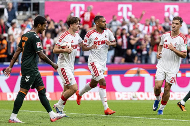 1.Bundesliga: 1. FC Köln - SV Werder Bremen; 12.09.2026 1. FC Köln bejubelt das Tor, 1:0 durch Linton Maina (1. FC Köln, 37) 1.Fußball Bundesliga 3. Spieltag: 1. FC Köln - SV Werder Bremen; RheinEnergieStadion, Köln; 12.09.2026 DFL regulations prohibit any use of photographs as image sequences and or quasi video. *** 1 Bundesliga 1 FC Cologne SV Werder Bremen September 12, 2026 1 FC Cologne celebrates the goal, 1–0 by Linton Maina 1 FC Cologne, 37 1 Soccer Bundesliga Matchday 3 1 FC Cologne SV Werder Bremen RheinEnergieStadion, Cologne September 12, 2026 DFL regulations prohibit any use of photographs as image sequences and or quasi-video Copyright: xBEAUTIFULxSPORTS Buriakovx