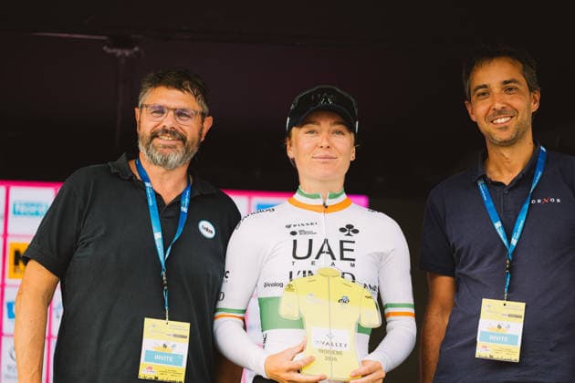A Travers Les Hauts-de-France, Finishline Of 4th Edition Lara Gillespie of Ireland, riding for UAE Team Emirates, finishes 3rd in the fourth edition of A Travers les Hauts-de-France (UCI WE 1.1), a 130.5-kilometer stage between Queant and Ecourt-Saint-Quentin in Pas-de-Calais. Ecourt-Saint-Quentin France  Copyright: xGautierxDemouveauxx originalFilename:demouveaux-notitle260912_npluz.jpg