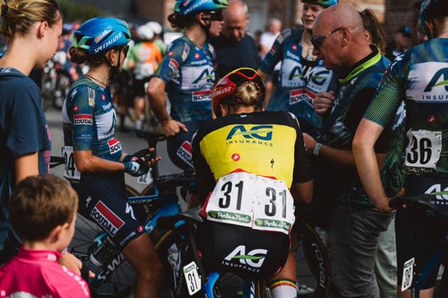 A Travers Les Hauts-de-France, Finishline Of 4th Edition Shari Bossuyt of Belgium, riding for the AG Insurance-Soudal team, is pictured after the finish line of the A Travers les Hauts-de-France (UCI WE 1.1) race, which was contested over 130.5 kilometers between Queant and Ecourt-Saint-Quentin in the Pas-de-Calais department, France. Ecourt-Saint-Quentin France  Copyright: xGautierxDemouveauxx originalFilename:demouveaux-notitle260912_npSb3.jpg