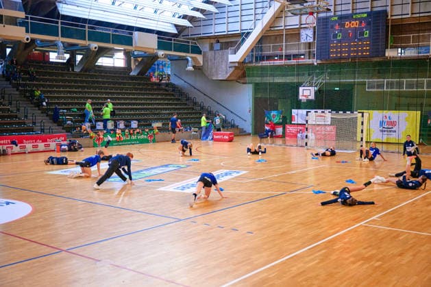 Warm-up, Scene, Charlottenburg Sports Hall, Rostocker HC, GER, Women s Handball Bundesliga 2, Fuechse Berlin vs. Rostocker HC Rostock Dolphins, 2026–27 Season, Matchday 3, September 12, 2026, GER, Women’s 2nd Handball Bundesliga, Fuechse Berlin vs. Rostocker HC Rostock Dolphins, 2026–27 season, Matchday 3, September 12, 2026, Berlin Copyright: xClaudiusxRauch,xEibner-Pressefotox xClaudiusxRauchx EP_CRH
