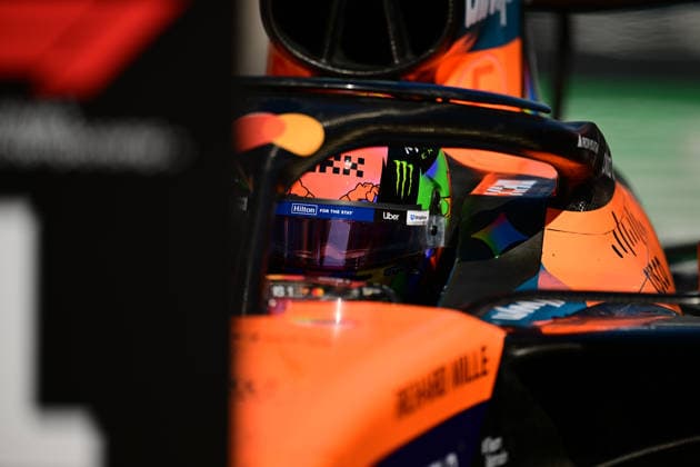 F1 Grand Prix of Spain - Qualifying Lando Norris of the McLaren F1 Team celebrates his pole position during qualifying for the Formula 1 Spanish Grand Prix at the Madring Circuit in Madrid, Spain, on September 12, 2026. Madrid Comunidad de Madrid Spain  Copyright: xAndreaxDiodatox originalFilename:diodato-spanishg260912_npcqH.jpg