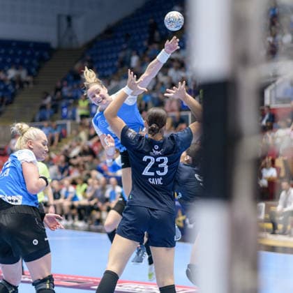 CSM BucureÈ™ti Vs OTP Group Buducnost - EHF Champions League Women 2026 27 Round 2 Maslova of CSM Bucuresti plays against OTP Group Buducnost during the EHF Champions League Women match at Sala Polivalenta in Bucharest, Romania, on September 12, 2026. Bucuresti Romania  Copyright: xStefanxPanaitescux originalFilename:panaitescu-notitle260912_np4lO.jpg