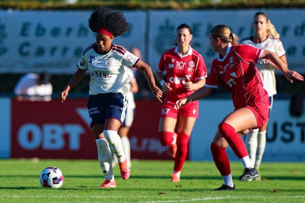 September 12, 2026, Soccer, AXA Women’s Super League 2026–27, Matchday 6, FC Rapperswil Jona vs. Servette FC Chênois F minin, Grünfeld Stadium, Jona, Switzerland: Mickaëlla Cardia 12, Servette FC Chênois F minin; Photo by Urs Ottiger
