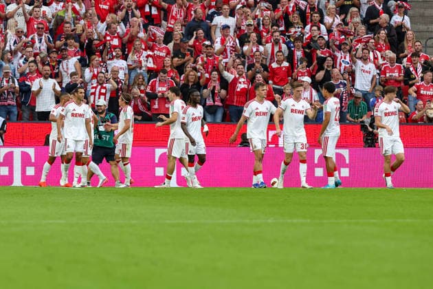12.09.2026, GER, Fussball, Herren, Bundesliga , Saison 2026 2027, 1. FC Köln - SV Werder bremen Linton Maina (Köln) Torjubel, jubelt nach seinem Treffer zum 1:0 Köln RheinEnergieSTADION Nordrhein-Westfalen Deutschland *** September 12, 2026, Germany, Soccer, Men s, Bundesliga, 2026–2027 Season, 1. FC Köln vs. SV Werder Bremen; Linton Maina celebrates his goal, making the score 1–0; Köln, RheinEnergieSTADION, North Rhine-Westphalia, Germany Copyright: xAdrianxSchlüterx