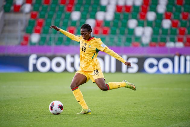 September 12, 2026, Sosnowiec, Silesian Voivodeship, Poland: GYEKYEWAA JULIANA of Ghana in action during the FIFA U20 Womens World Cup Poland 2026 match between Ghana versus France at ArcelorMittal Park Sosnowiec Poland - ZUMAs385 20260912_zsp_s385_060 Copyright: xLeopoldxSoglox
