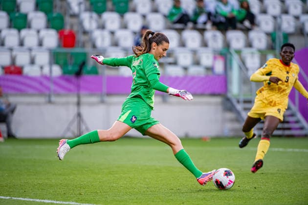 September 12, 2026, Sosnowiec, Silesian Voivodeship, Poland: FERNANDES ALYSSA of France in action during the FIFA U20 Womens World Cup Poland 2026 match between Ghana versus France at ArcelorMittal Park Sosnowiec Poland - ZUMAs385 20260912_zsp_s385_061 Copyright: xLeopoldxSoglox