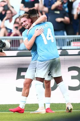 IPA88446535 - Tijjani Noslin of Societa Sportiva Lazio scores the goal to make it 2-0 during the 2026 2027 Serie A match between S.S. Lazio and A.C. Milan at the Stadio Olimpico in Rome, Italy.  Copyright: xMatteoxCassoni IPAxSportx xx IPA88446535