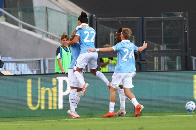 September 12, 2026, Rome, Lazio, Italy: Matteo Cancellieri of Lazio celebrates after scoring their first gol during Serie A soccer match SS Lazio - AC Milan at Stadio Olimpico on September 12 2026 in Rome , Italy. Rome Italy - ZUMAl131 20260912_zsp_l131_019 Copyright: xCiroxDexLucax