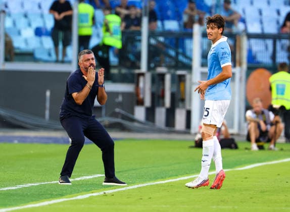 September 12, 2026, Roma, Lazio, ITALIA: Gennaro Gattuso Head Coach of SS Lazio During the football match on September 12, 2026Ã¢â‚¬part of the 2026 27 Italian Serie A seasonÃ¢â‚¬played at the Stadio Olimpico in Rome between SS Lazio and FC Milan. Roma ITALIA - ZUMAs236 20260912_aap_s236_040 Copyright: xFabioxSassox